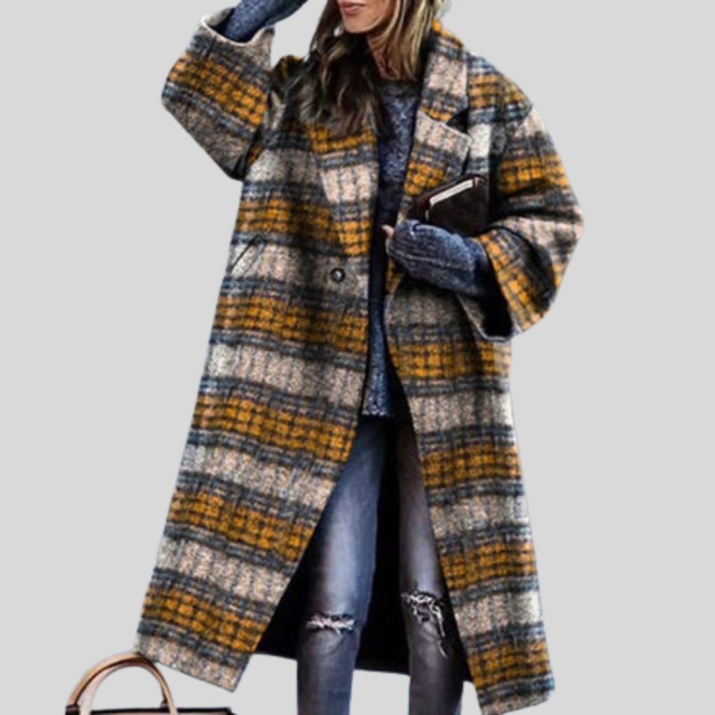 ModeGeist | Langer Wintermantel – Karlina Warmes Layering-Stück