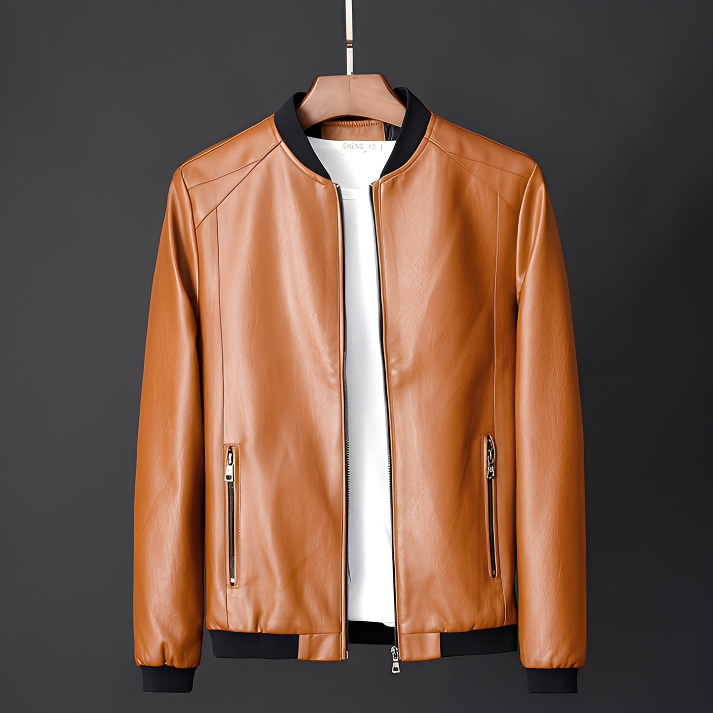 ModeGeist | Stylische Biker-Lederjacke für Männer