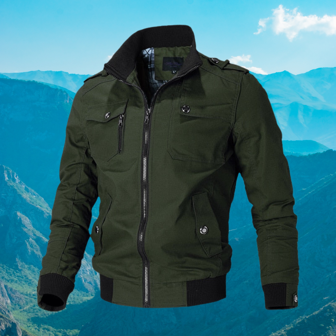ModeGeist | Bomberjacke mit Stilvollem Reißverschluss