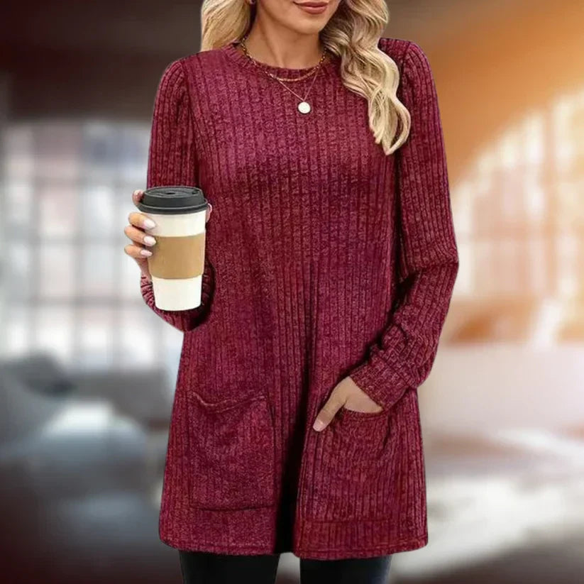 ModeGeist | Eleganter Pullover mit Fronttaschen