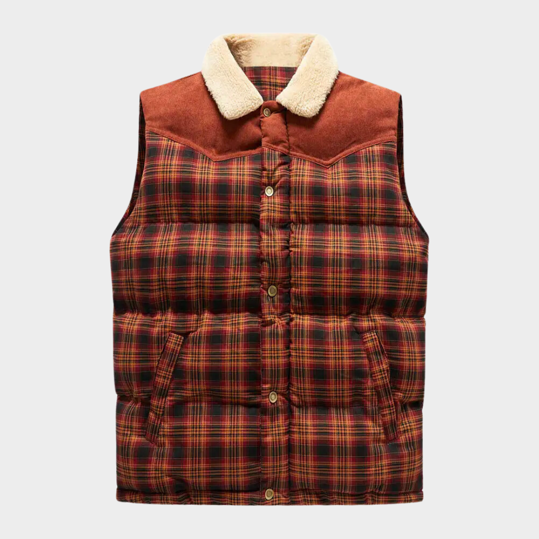 ModeGeist | Klassisch kariertes Herren Bodywarmer