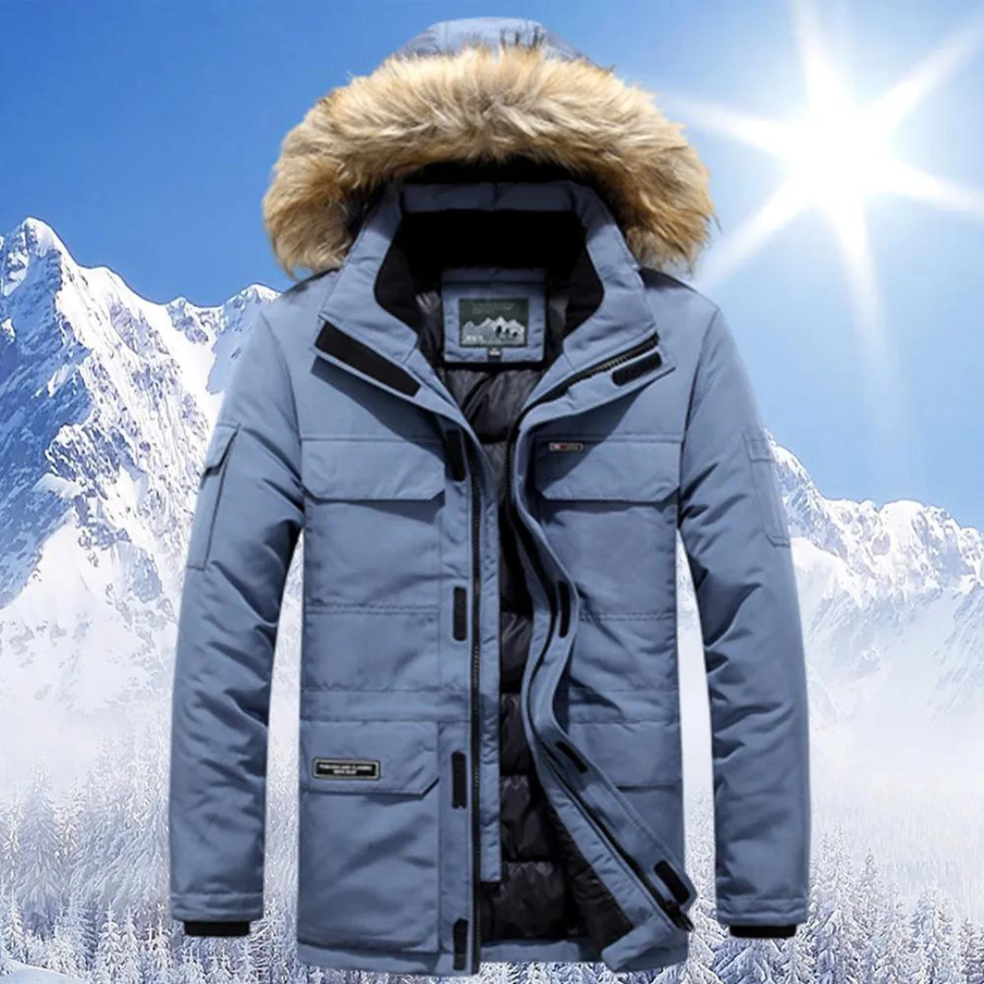 ModeGeist | Parka Herren mit Pelzukragen