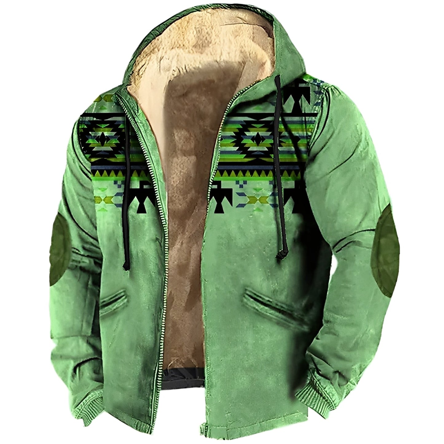 ModeGeist | Kapuzenjacke im Tribal-Stil für Herren