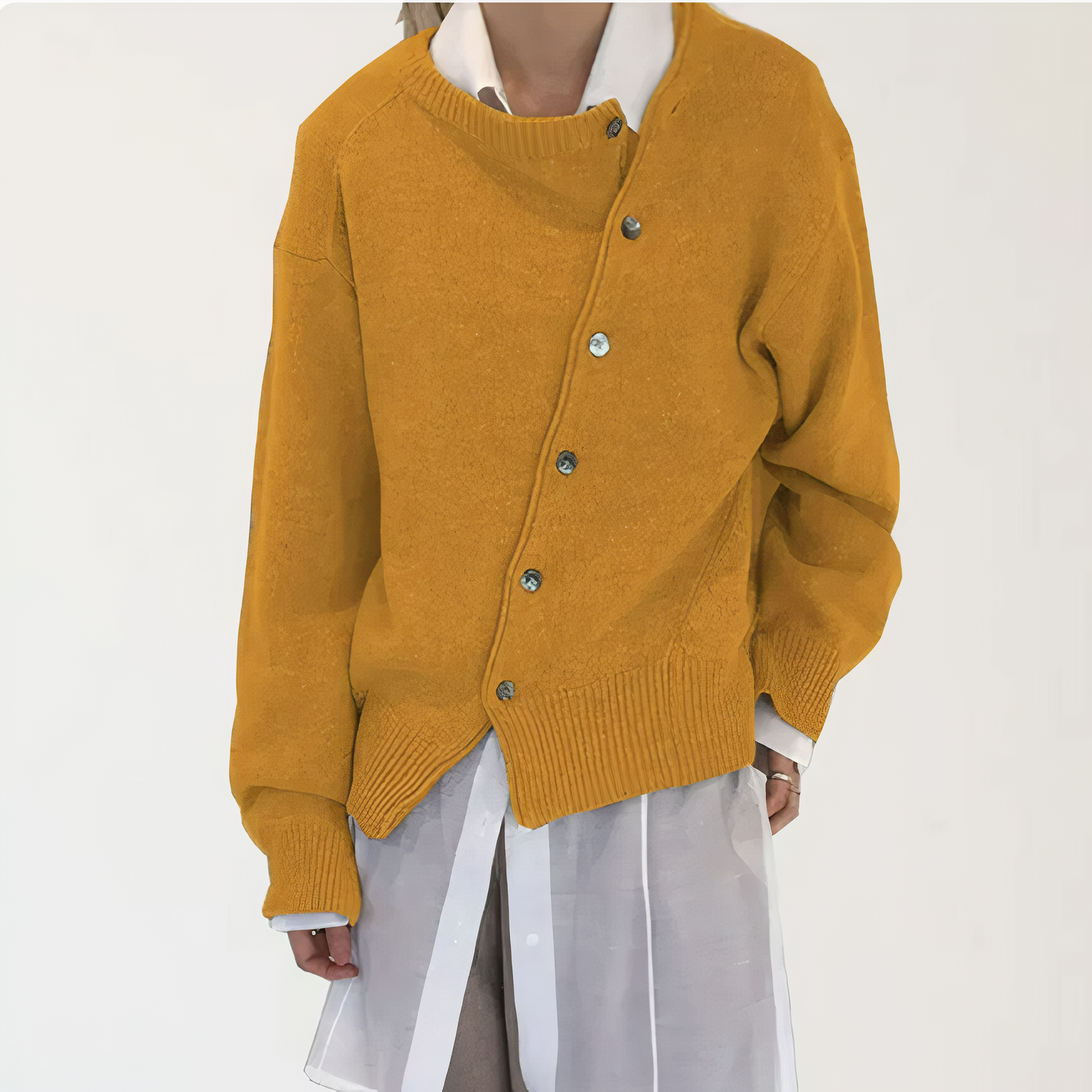 ModeGeist | Wickeljacke mit Verspielten Knopfdetails