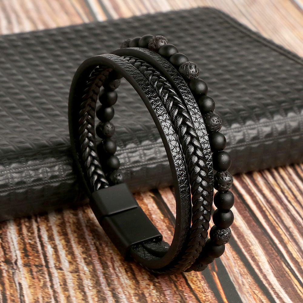 Herren-Set mit Adrian Premium Lederarmbändern