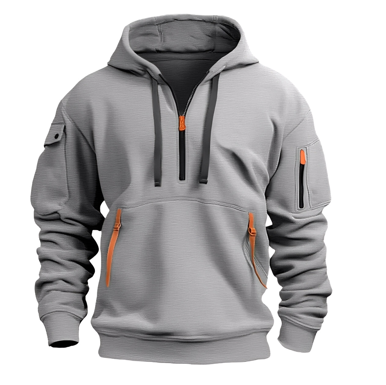 ModeGeist | Locker Hoodie mit Halbzip für Männer