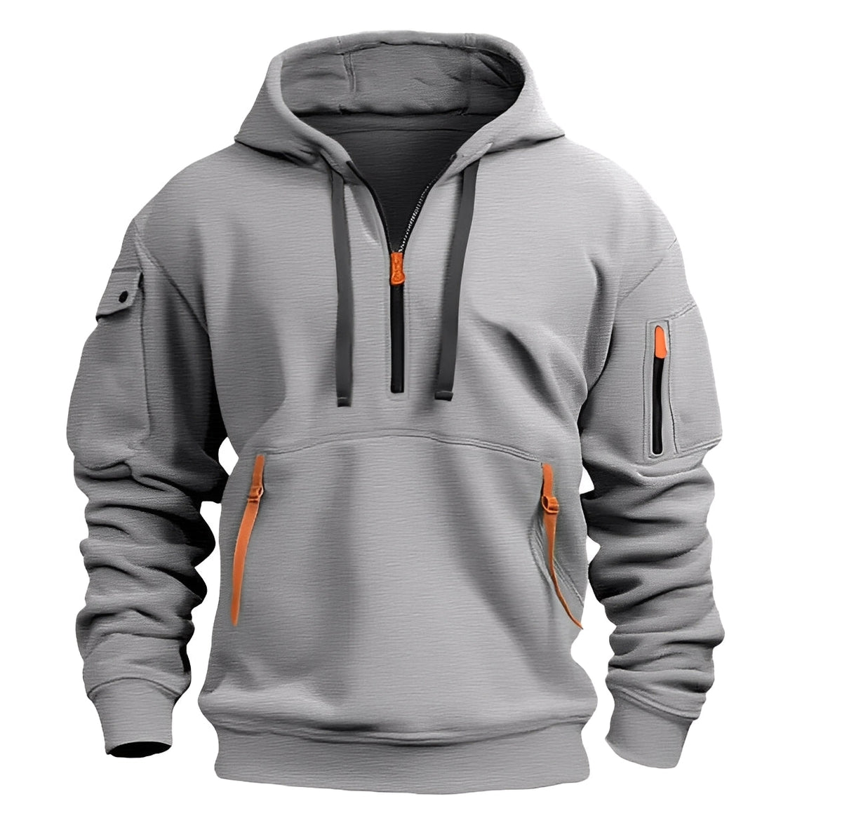 ModeGeist | Locker Hoodie mit Halbzip für Männer