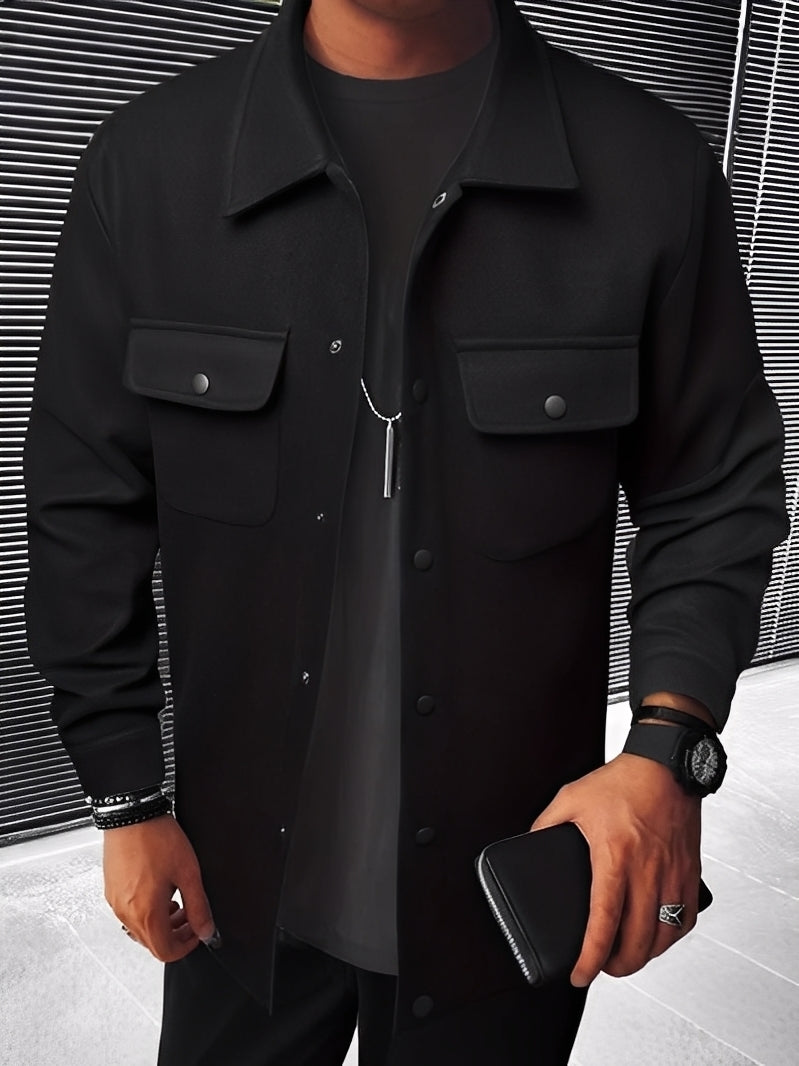 ModeGeist | Lässige Karierte Jacke mit Taschen für Herren