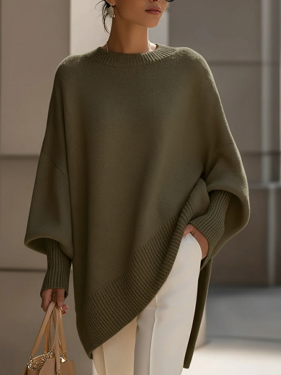 MODEGEIST Damen Pullover leicht weiche Strickqualität Relaxed Fit