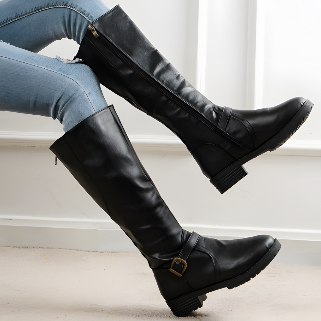 Alara | Modische Kniehohe Stiefel