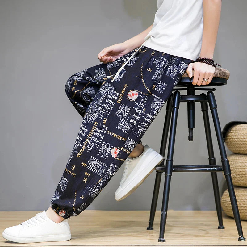 Weite Hose von KLEIN mit Muster