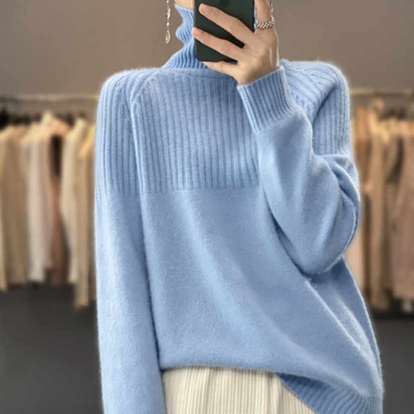 ADELINE Pullover mit hohem Kragen