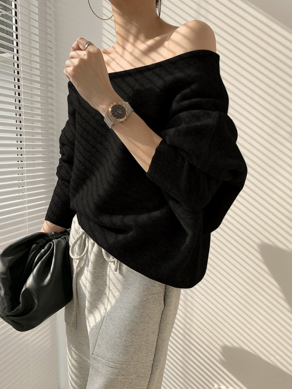 ModeGeist | Pullover Asymmetrisch für Damen Warm