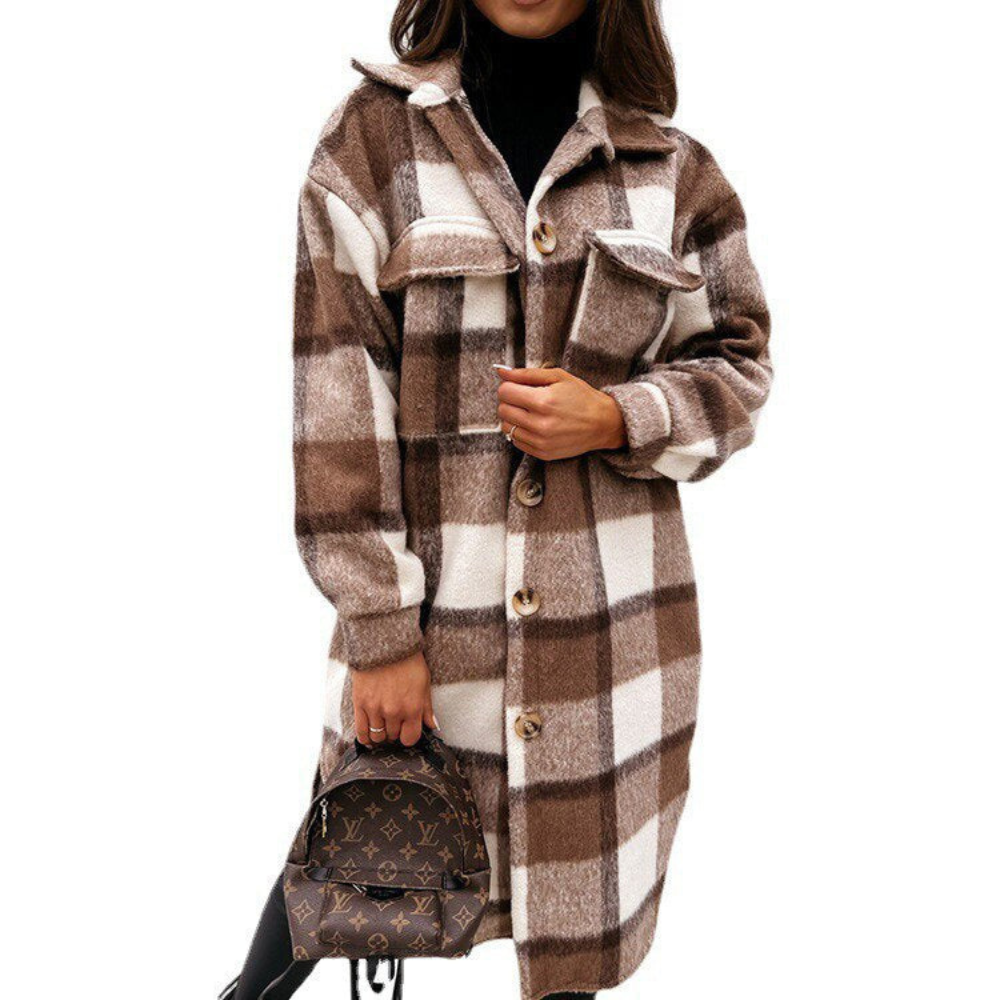 ModeGeist | Trench Warm für Frauen Lang