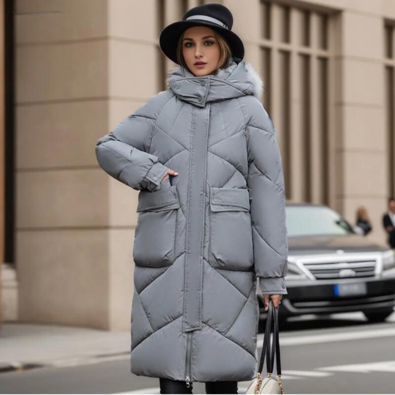 ModeGeist | Lange Jacke für Frauen Winter Warm