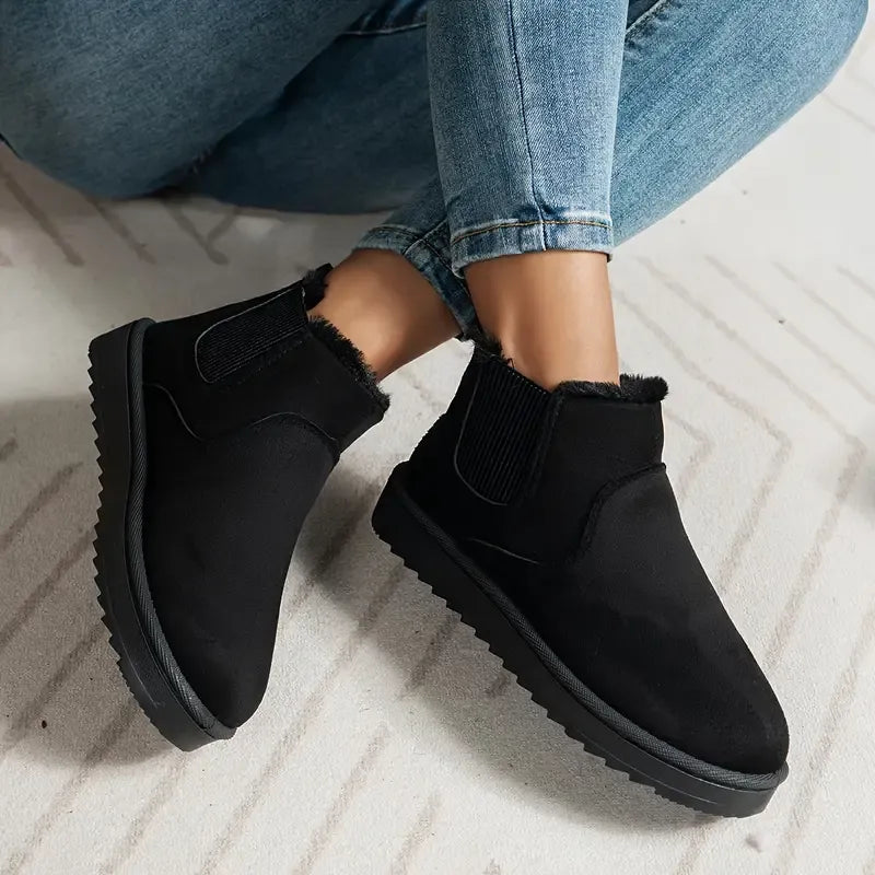 MODEGEIST Damen Stiefeletten Einfarbig Vielseitig Knöchelhoch