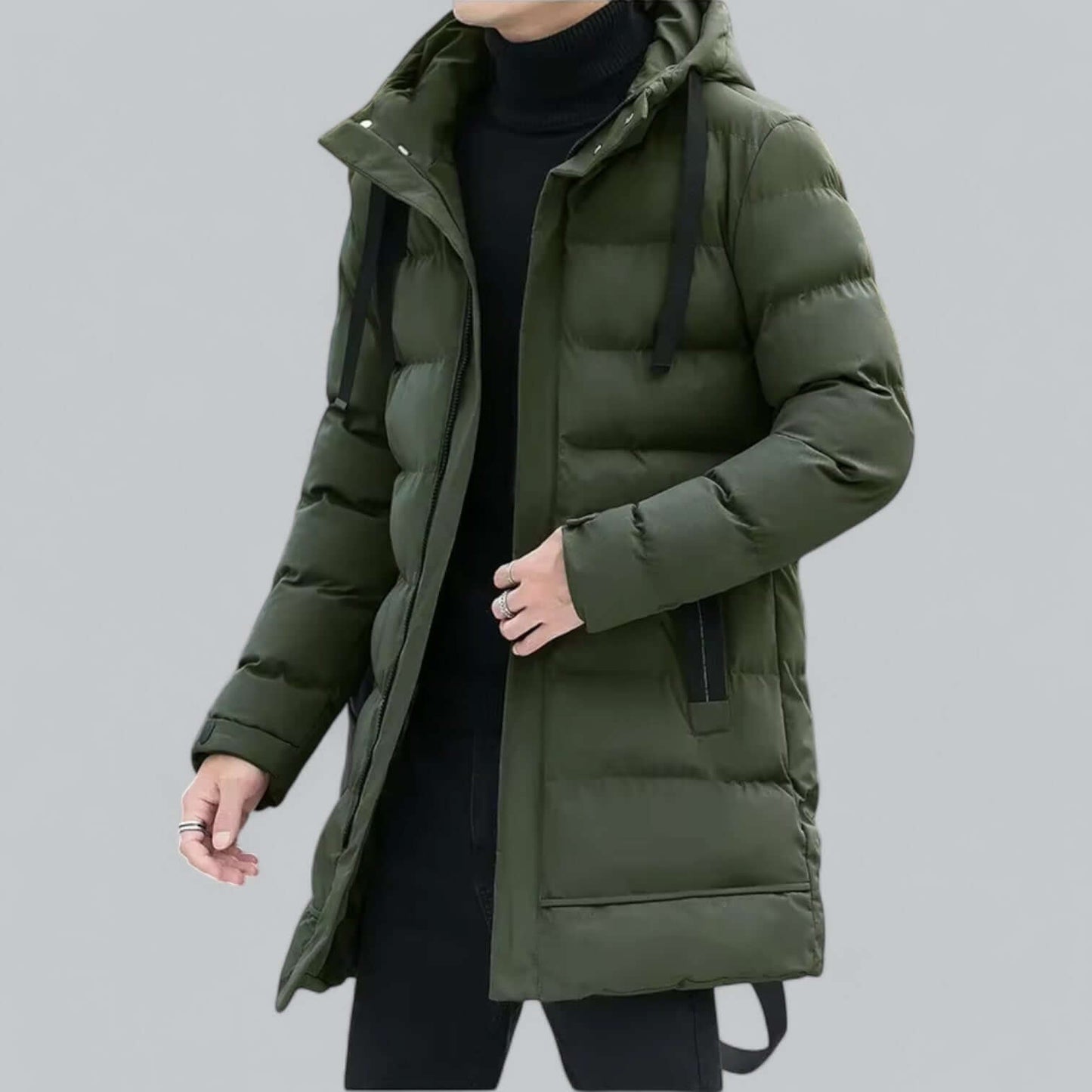 ModeGeist | Lang geschnittene gepolsterte Winter Parka Jacke