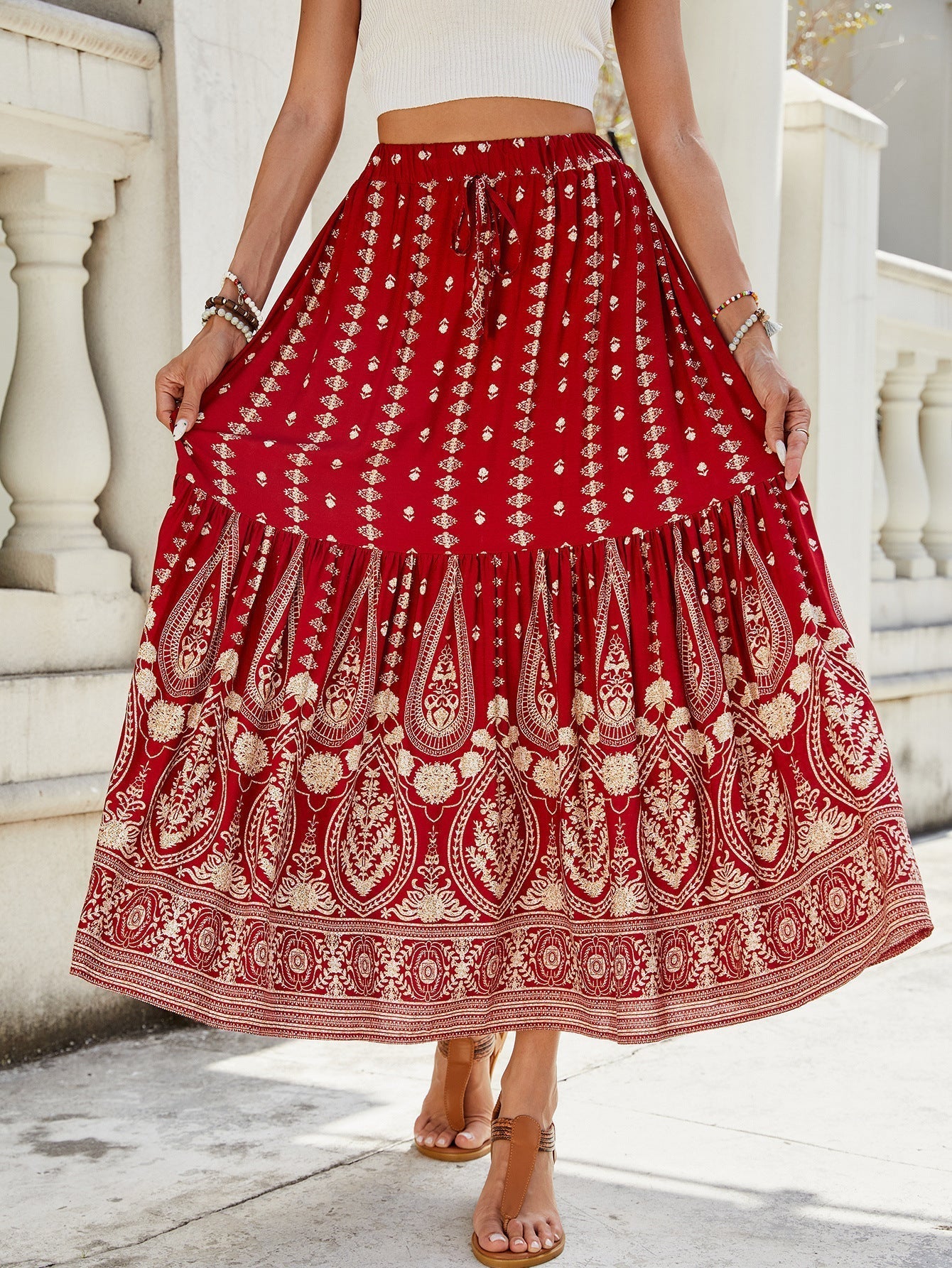 Damen-Strandkleid Marion mit weitem Schnitt und Print