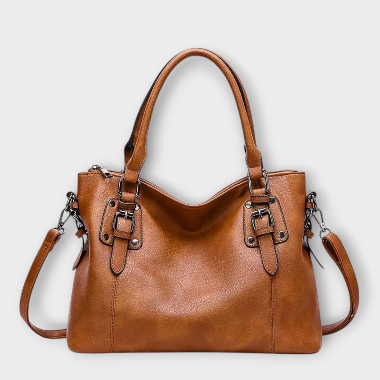 MODEGEIST Damen Handtasche Strukturiert Schwarz