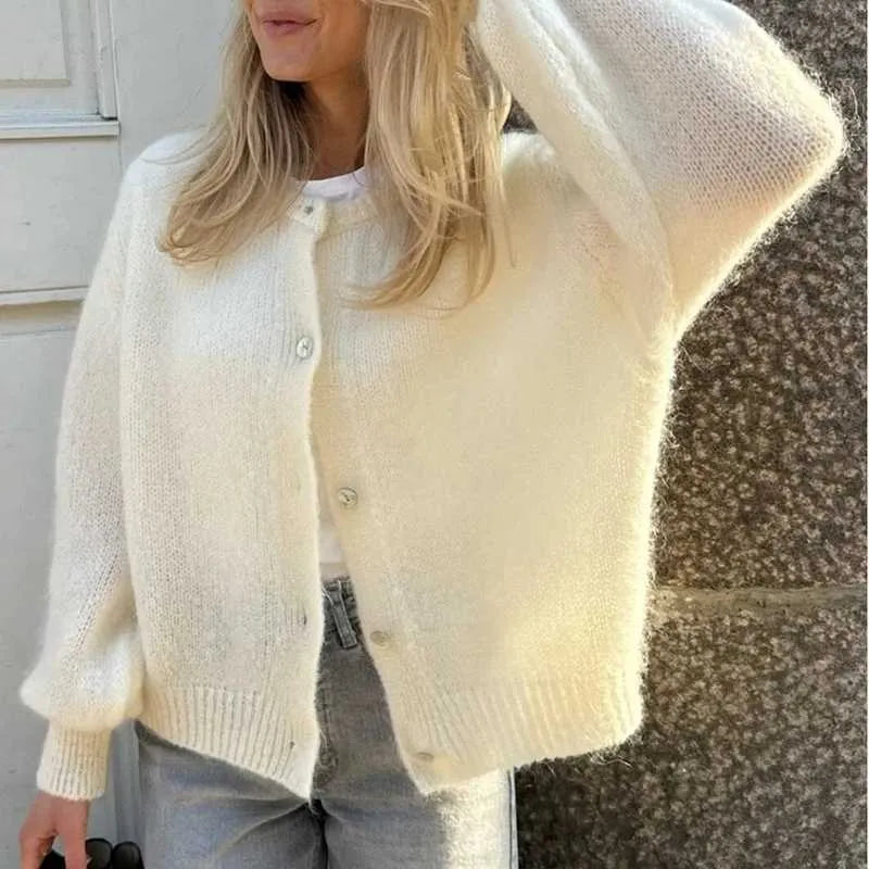 ModeGeist | Damenpullover mit Knopfverschluss