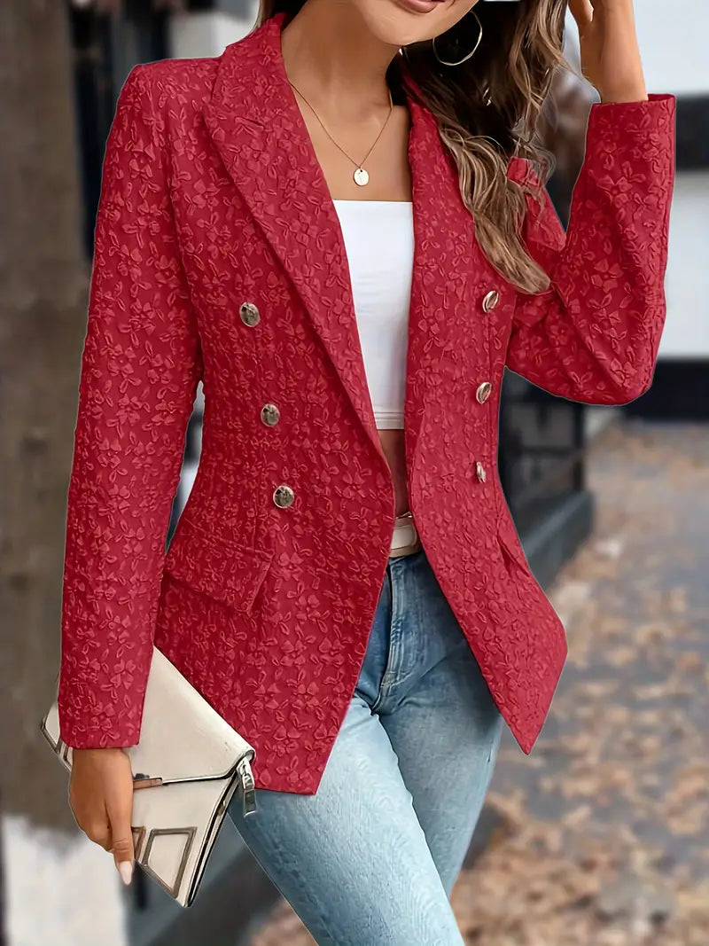 Avelena Stylish Double-Breasted Blazer