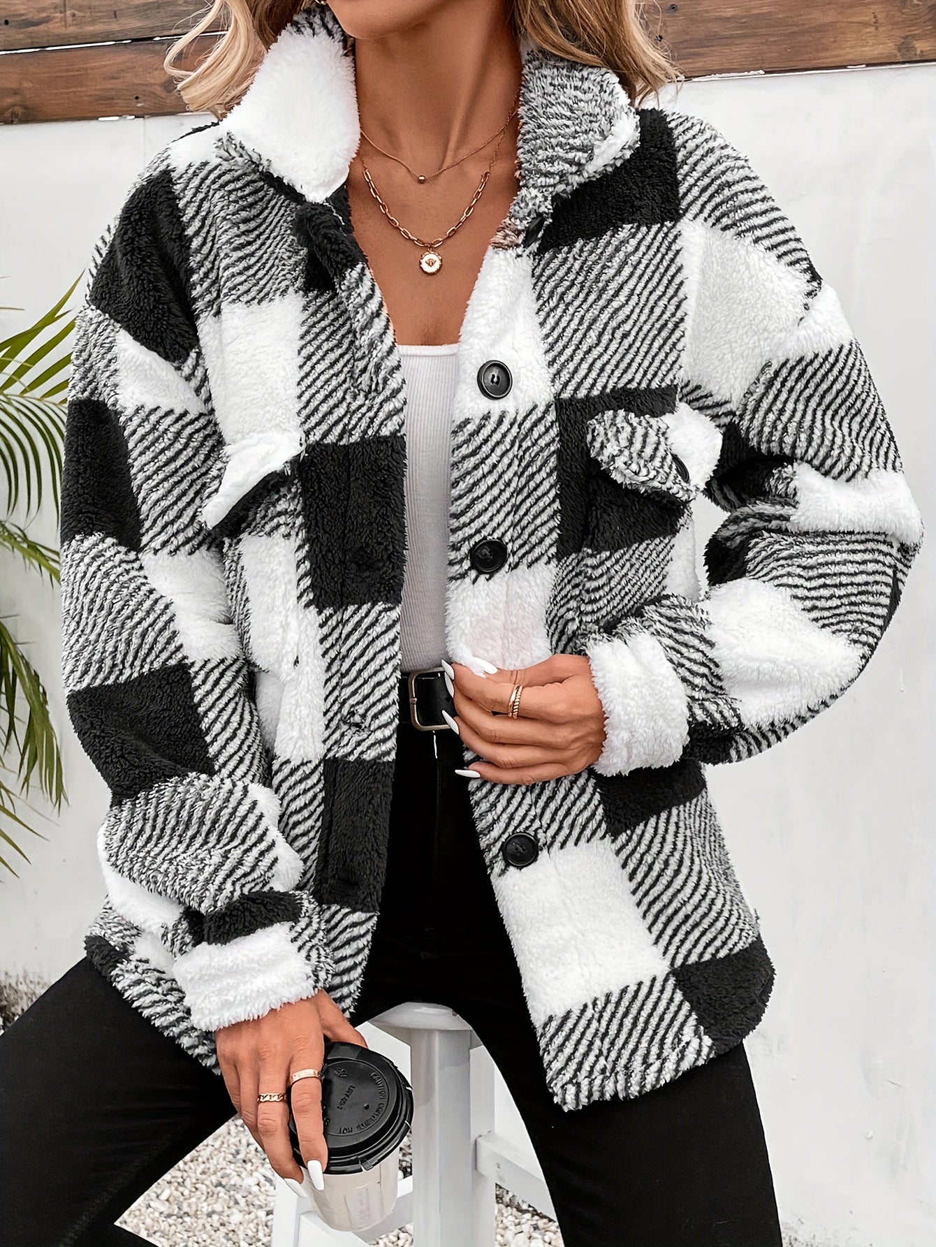 ModeGeist | Flanellhemd mit Karos Polyester Warm und Stilvoll