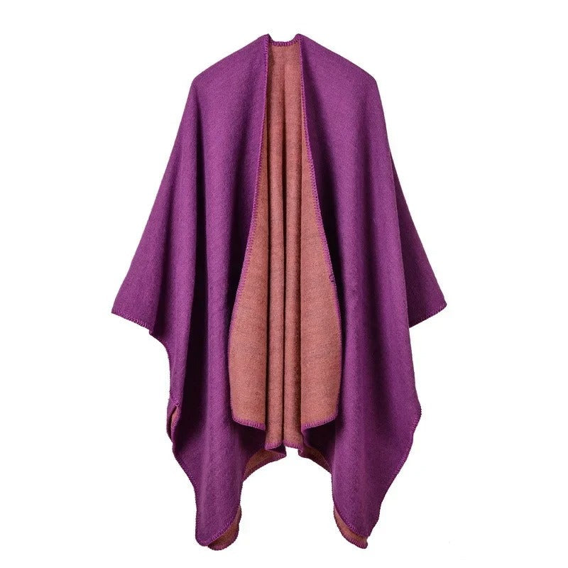 ModeGeist | Warmer Poncho mit Fließendem Schnitt