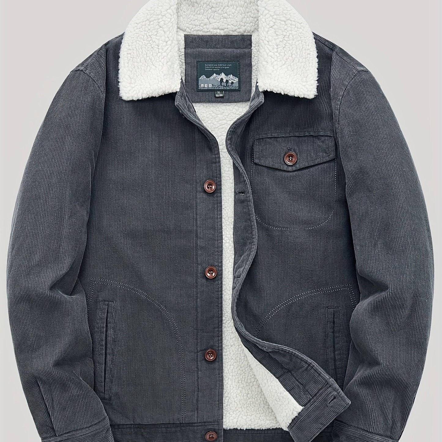 ModeGeist | Herren Fleece-Weste mit Knöpfen Warm und Elegant