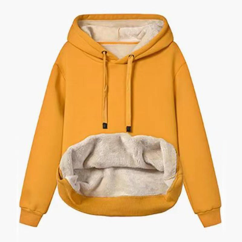 Fleece-gefütterter Kapuzenpullover von Fudus