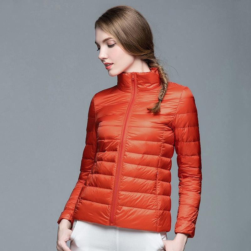 Leichte, warme Daunenjacke Hazel mit Reißverschluss