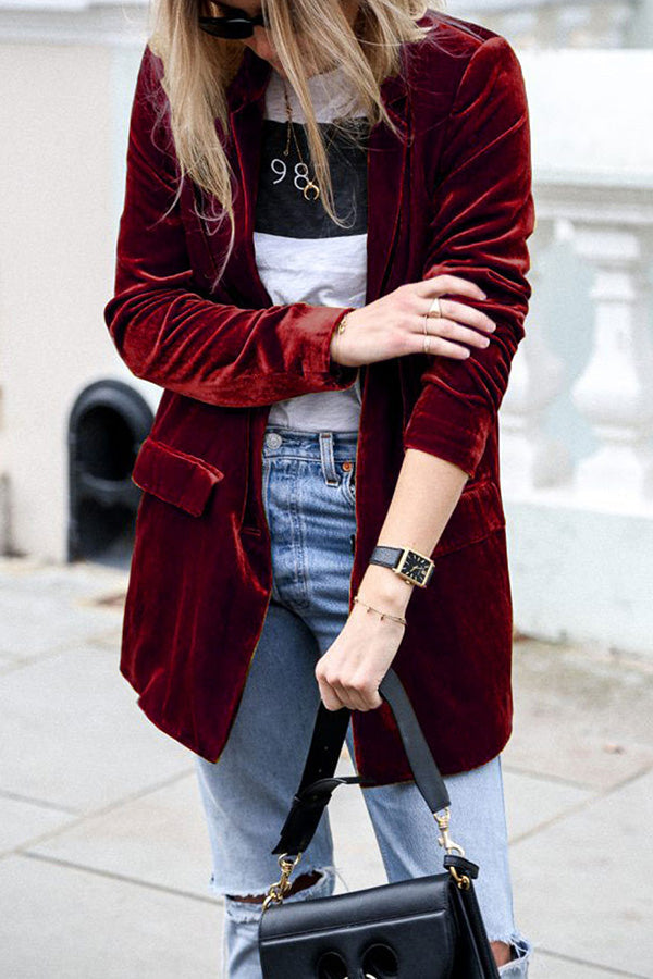 ModeGeist | Blazer aus Samt im Streetstyle