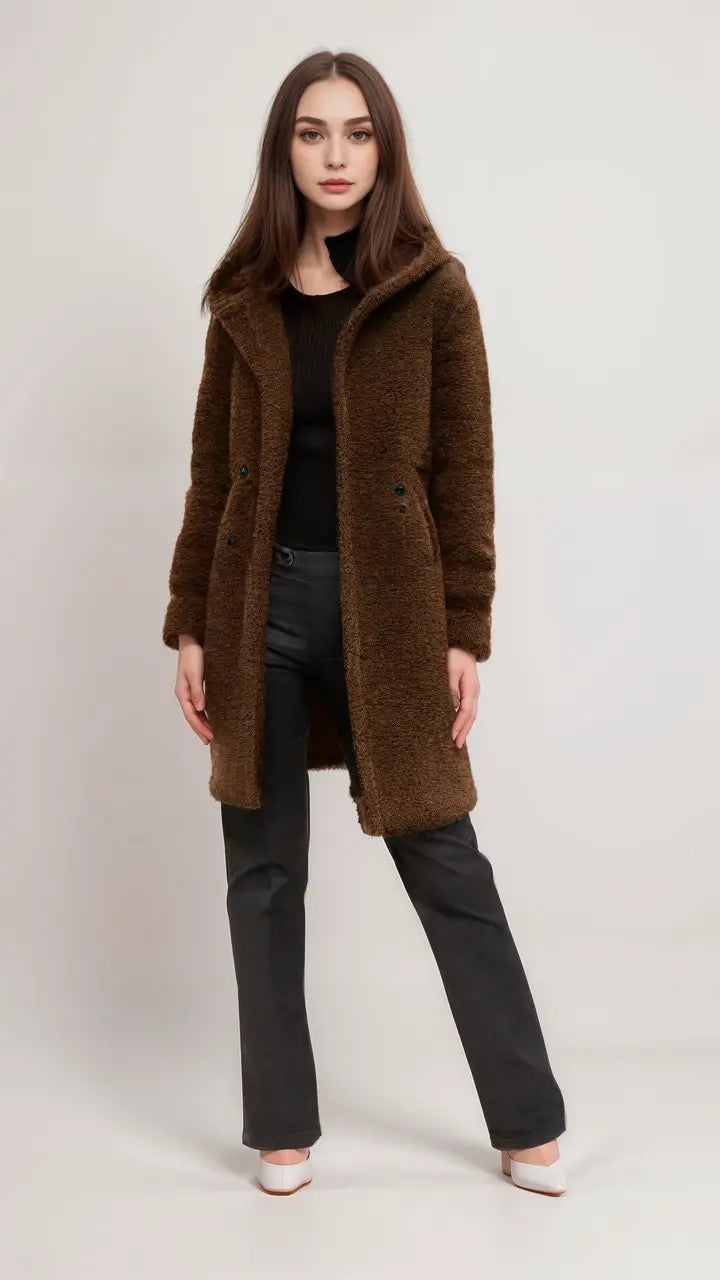 ModeGeist | Teddyjacke mit Kuscheliger Struktur