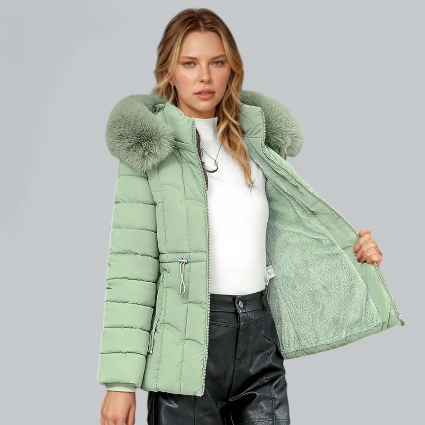 ModeGeist | Damen gepolsterter Parka Mantel