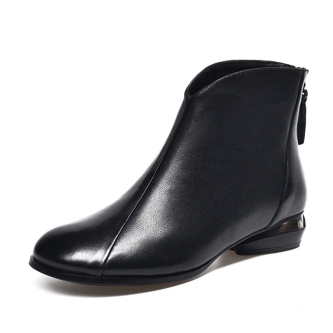 Darek Damen Winterstiefel im Vintage-Lederstil