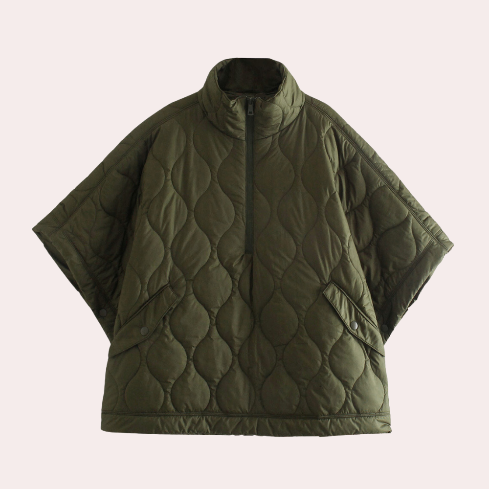 ModeGeist | Leichte wattierte Herbstjacke mit kurzen Ärmeln für Damen