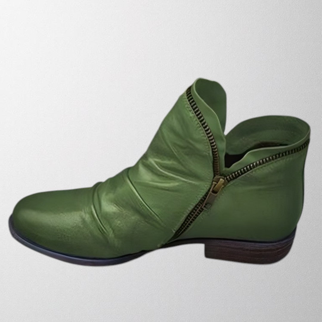 MODEGEIST Damen Ankle-Boots Casual Mid-Height Stabile Sohle Komfort