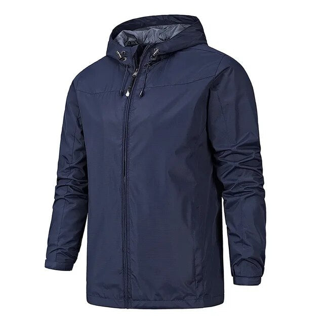 Herrenjacke mit Kapuze - winddicht - Jef