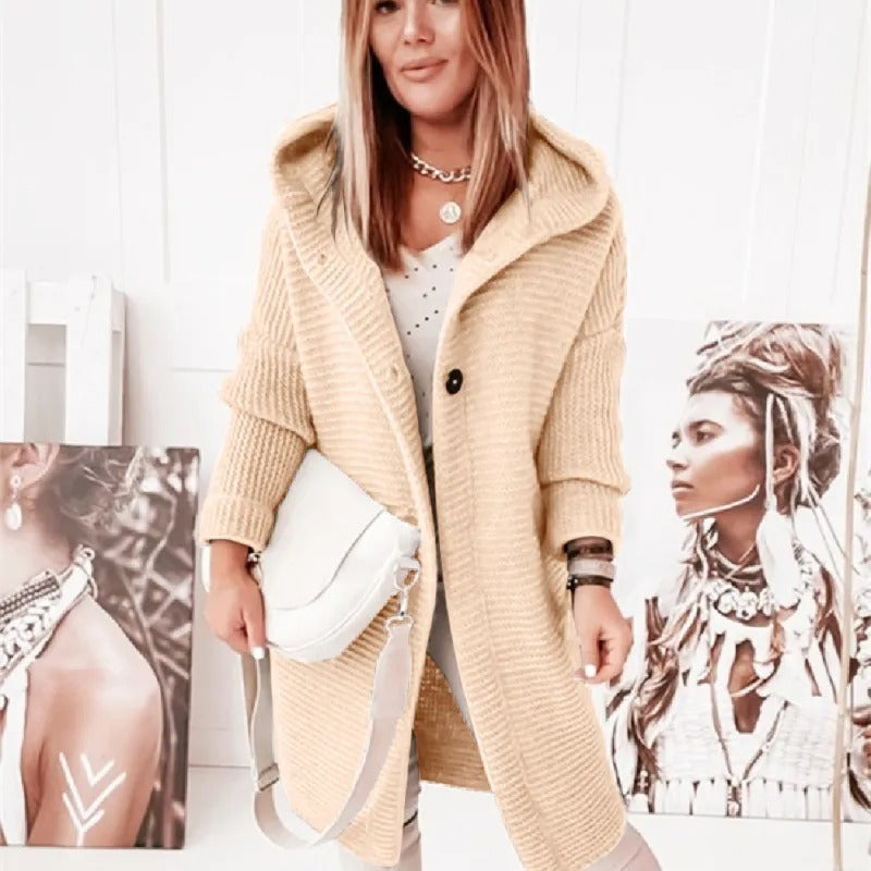 ModeGeist | Damen Kapuzen-Cardigan aus Kaschmir