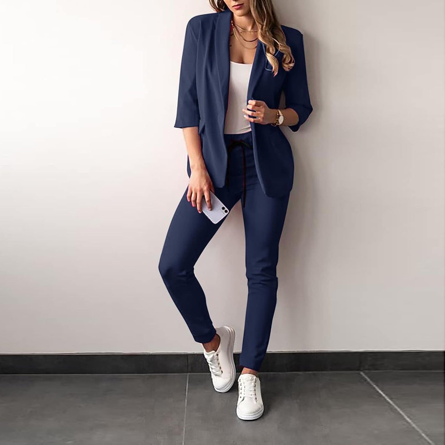 ModeGeist | 2-teiliges Damenanzug Stilvoller Blazer und Hose für Damen