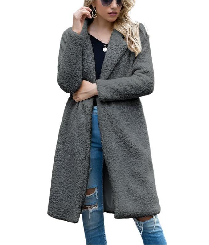 ModeGeist | lange Teddyjack Damen - warmer Winter Oversized Mantel