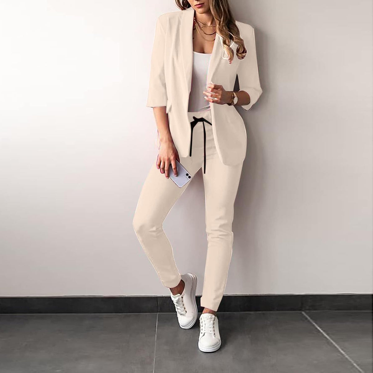 ModeGeist | 2-teiliges Damenanzug Stilvoller Blazer und Hose für Damen