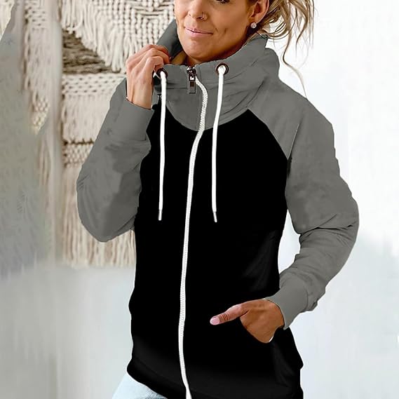 ModeGeist | Langarm Zip Up Taschenpullover