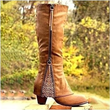 ModeGeist | Weinlese High Heeled Stiefel