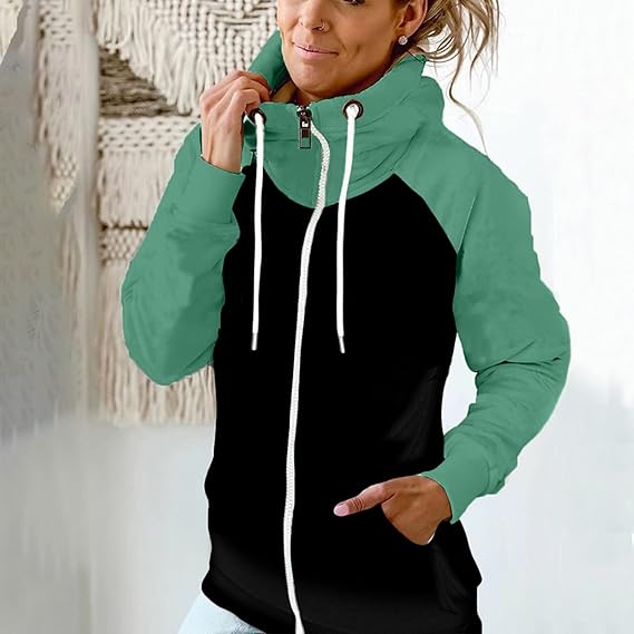 ModeGeist | Langarm Zip Up Taschenpullover