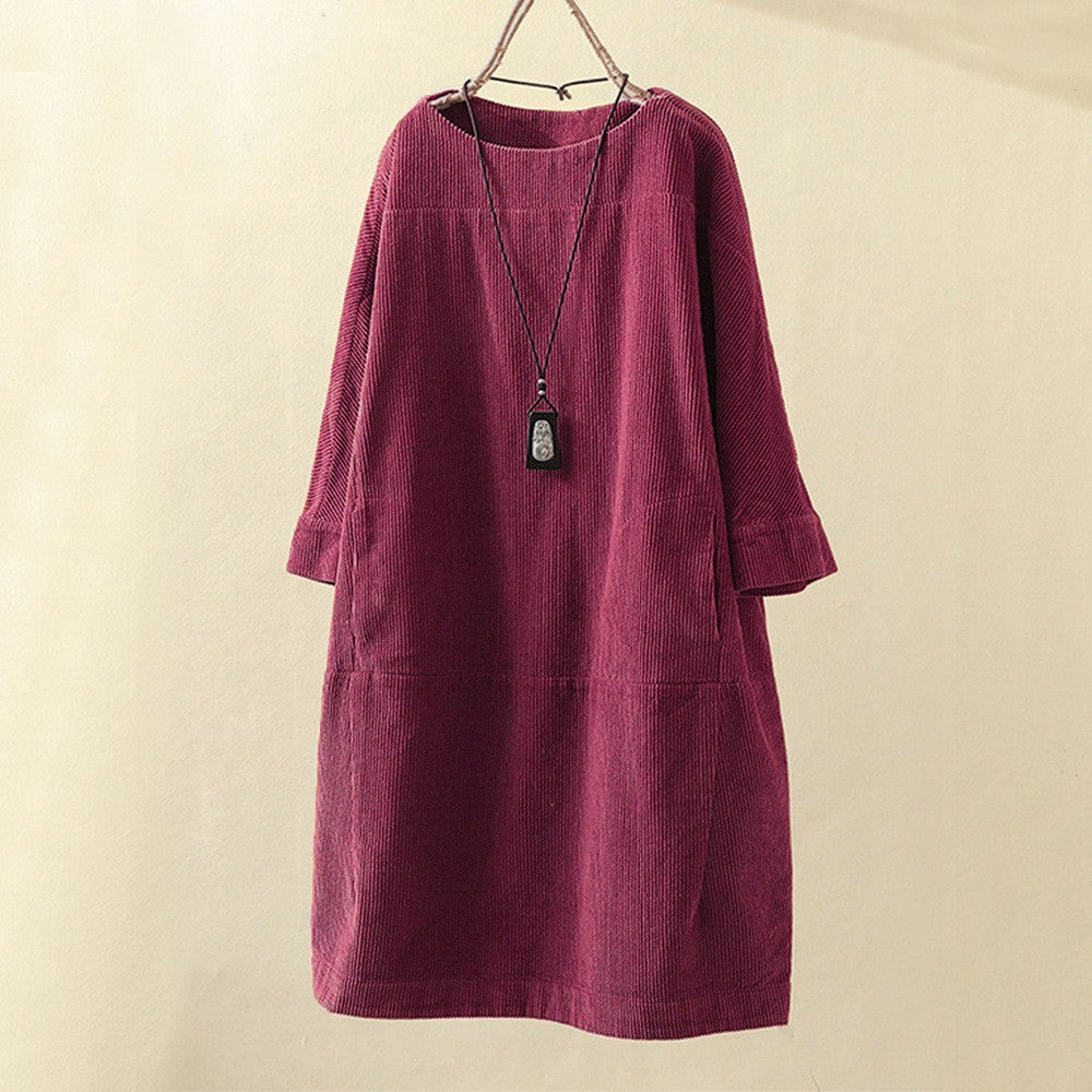 QUIRINA: Langärmliges Maxikleid