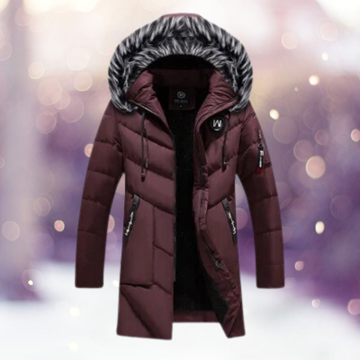 ModeGeist | Parka Jack - stilvolle isolierte Damen Außenjacke mit Kunstpelzkapuze