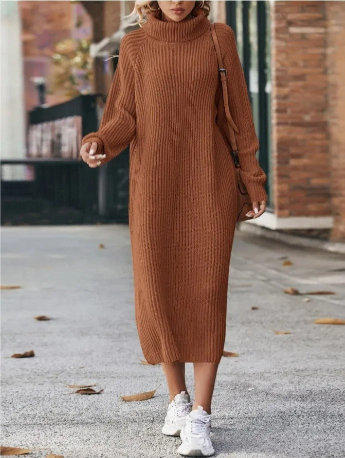 Celina® | Angenehmes Rollkragenpulloverkleid