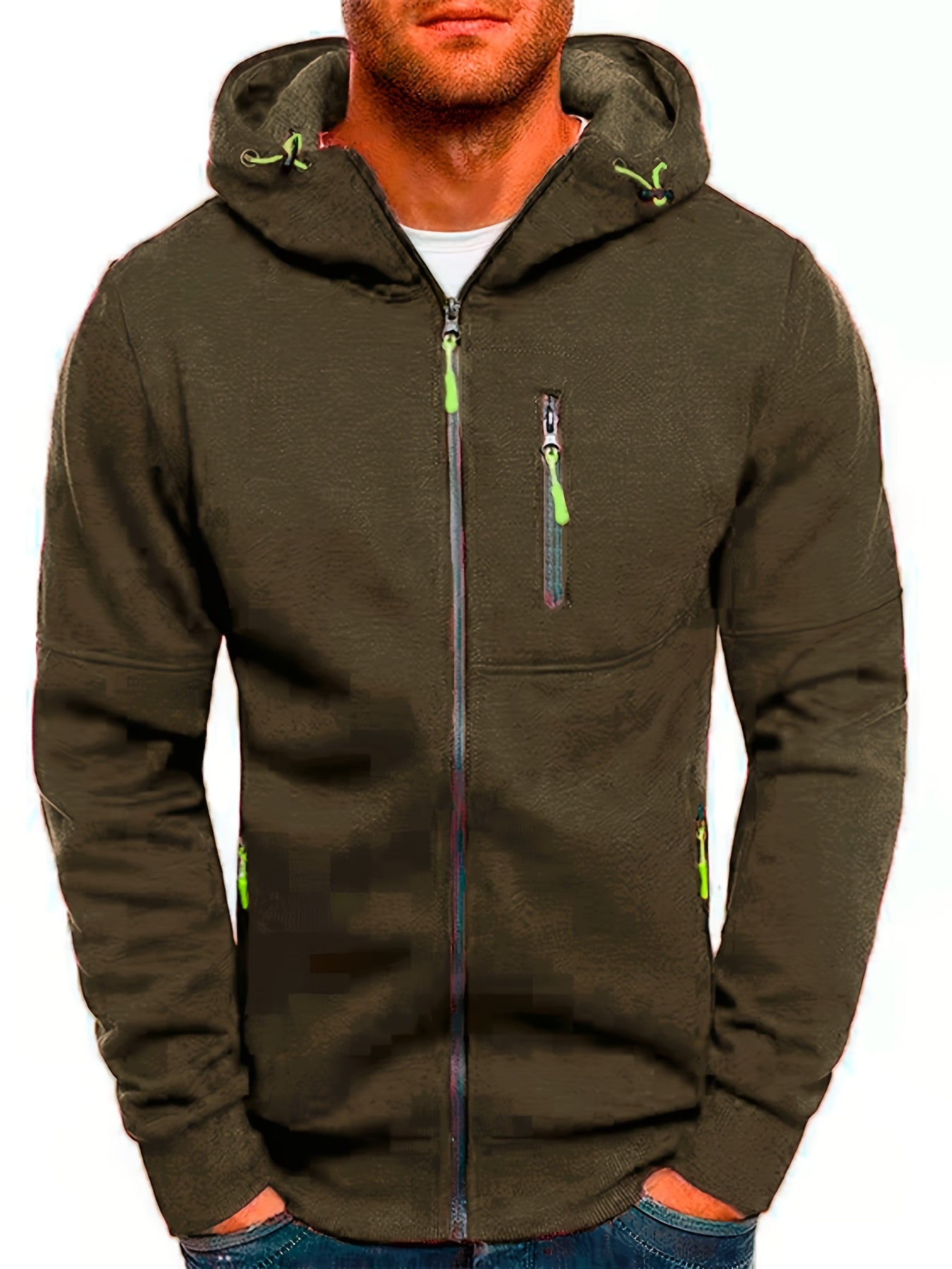 ModeGeist | Sportliche Kapuzenjacke mit Reißverschluss Bequem und Atmungsaktiv Perfekt für Outdoor-aktivitäten