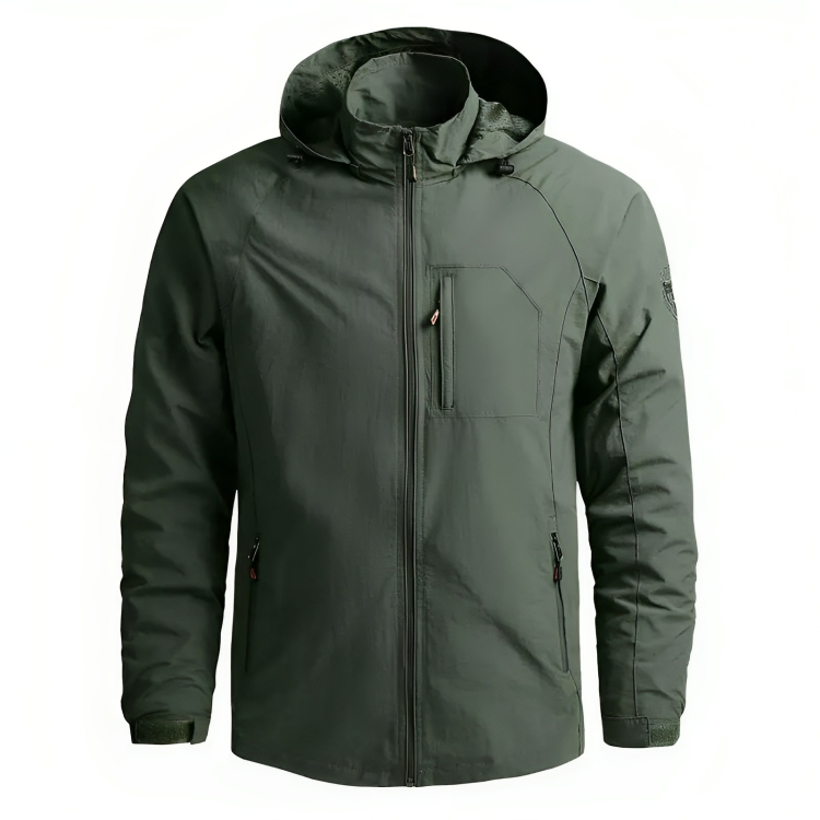 ModeGeist | Wasserdichter Kapuzenwindbreaker für Herren
