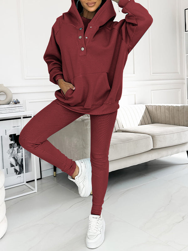 Bequemer und lässiger Sweatshirt-Set von Fudus